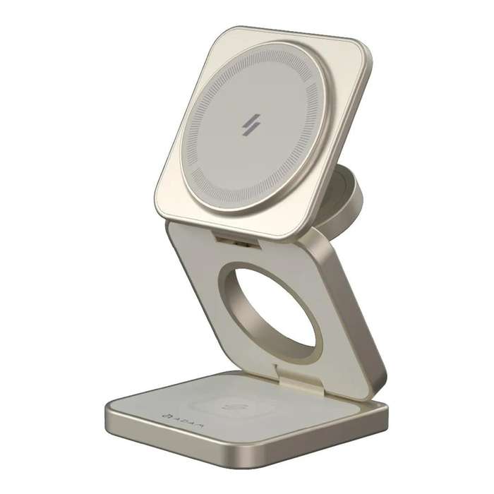 Adam Elements Mag 3 Pro Qi2 3-in-1 Foldable Charging Station Titanium APAADMAG3PRTM