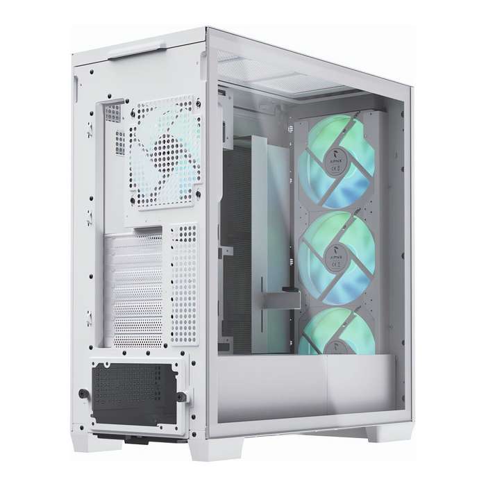 APNX C1-R Premium ATX Mid-Tower PC Case White APCM-CR01243.21