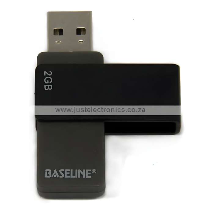 Baseline 2GB USB Type-A Flash Drive Black BL-USB2GB