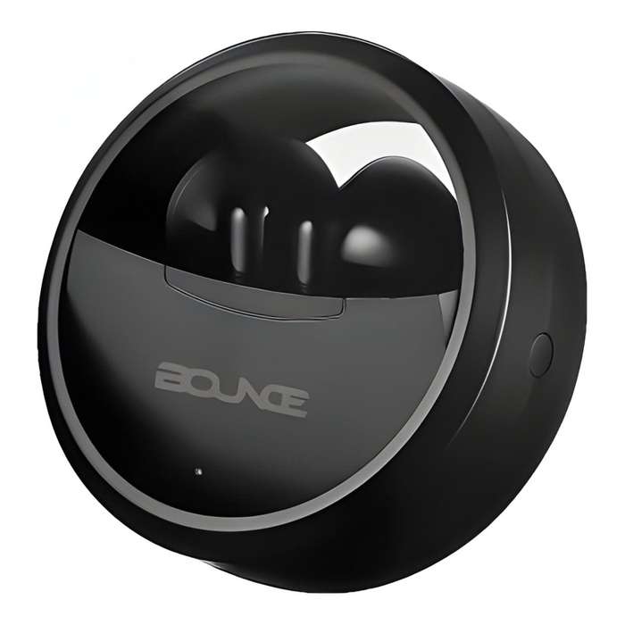 Bounce Proton Series True Wireless Earphones with Charging Case Black BO-1125-BK-CF