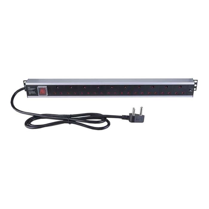 Linkbasic 10-way Aluminium Moulded Rack Mount PDU CAB-P10OPEN (Open Box)