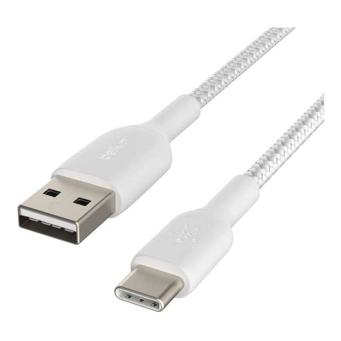 Belkin BoostCharge Type-C to Type-A Braided Cable 2m White CAB002BT2MWH