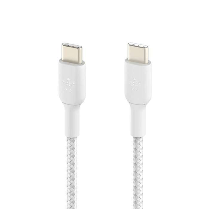 Belkin BoostCharge USB Type-C to USB Type-C 1m Braided Cable 2-pack White CAB004BT1MWH2PK