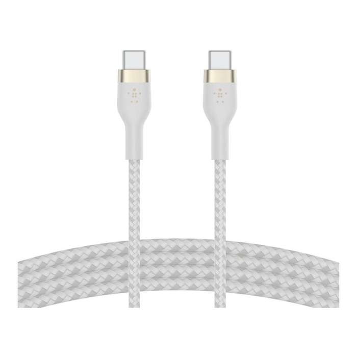 Belkin BoostCharge Pro Flex Type-C Male to Male USB Cable 1m White CAB011BT1MWH
