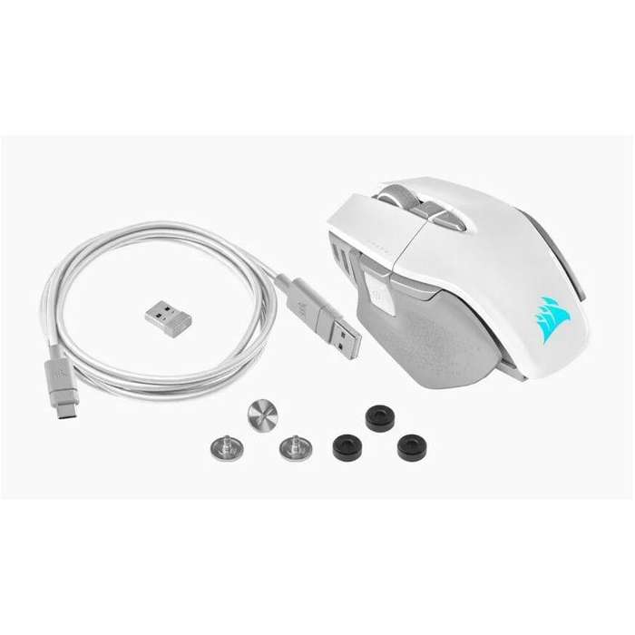 Corsair M65 RGB Ultra Wireless Tunable FPS Gaming Mouse White CH-9319511-AP2