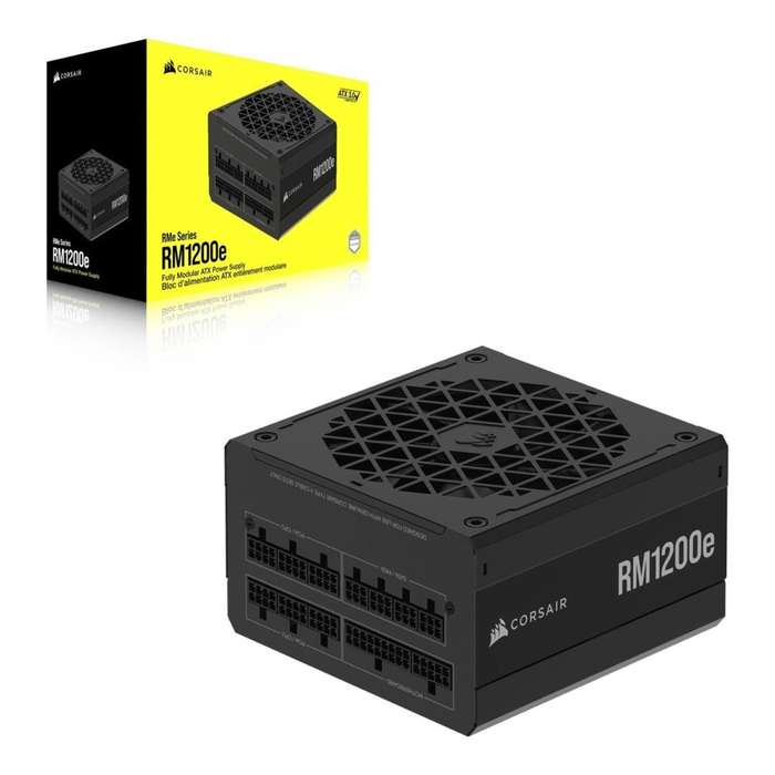 Corsair RM Series RM1200e 1200W 80 Plus Gold Fully Modular Black ATX 3.1 Power Supply CP-9020258-WW