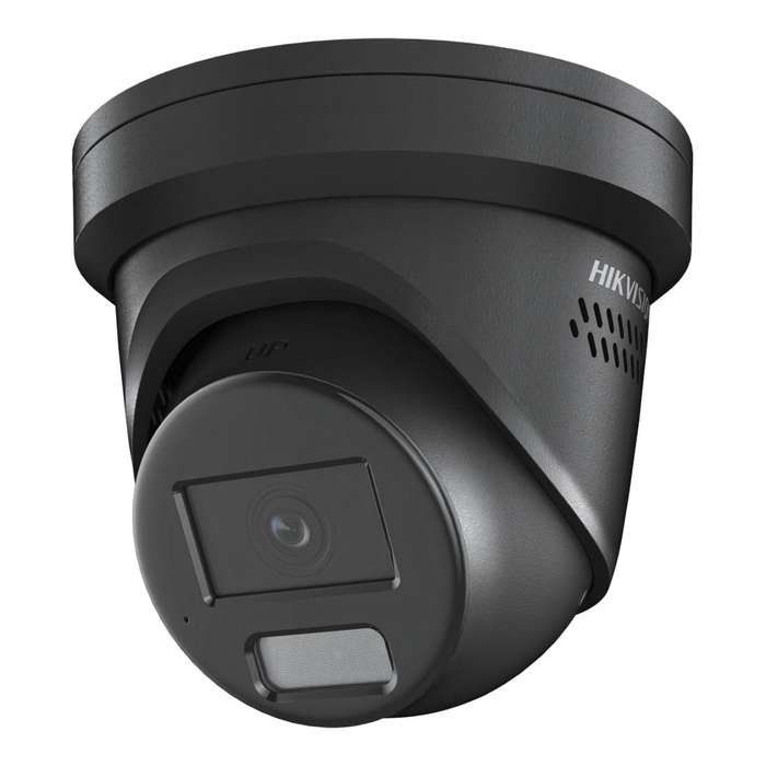 Hikvision 8MP Smart Hybrid Light with ColorVu Fixed Turret Network Camera - Black DS-2CD2387G2H-L...