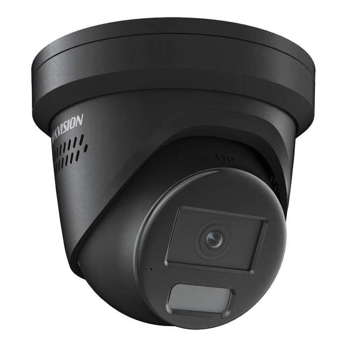 Hikvision 8MP Smart Hybrid Light with ColorVu Fixed Turret Network Camera - Black DS-2CD2387G2H-L...