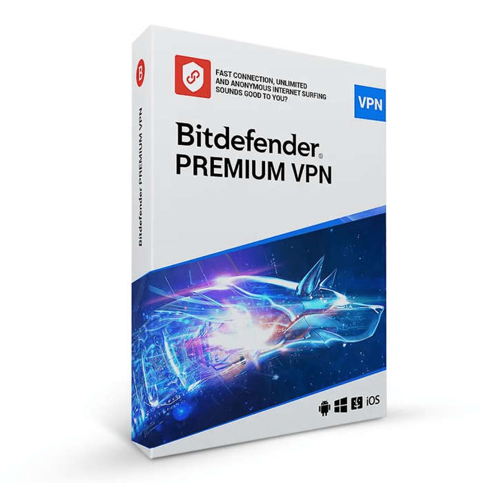 Bitdefender Premium VPN up to 10 Devices - 1 Year Subscription