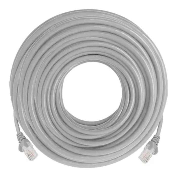 Linkbasic 50m UTP Cat5e Flylead Cable - Grey FLY-50