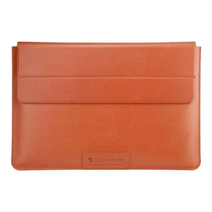 MagEasy EasyStand 16-inch Leather Notebook Sleeve Stand - Saddle Brown GS-105-103-201-146
