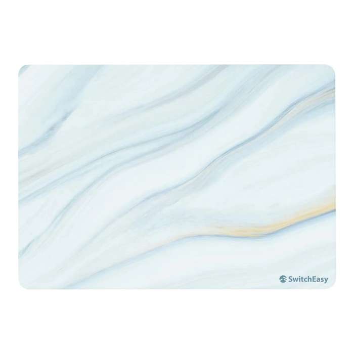 SwitchEasy Artist Marble 14-inch Hardshell Protective Notebook Case for MacBook Pro - Cloudy White