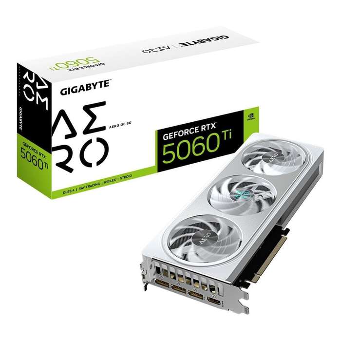 Gigabyte GeForce RTX 5060 Ti AERO OC 8GB GDDR7 Graphics Card GV-N506TAERO OC-8GD