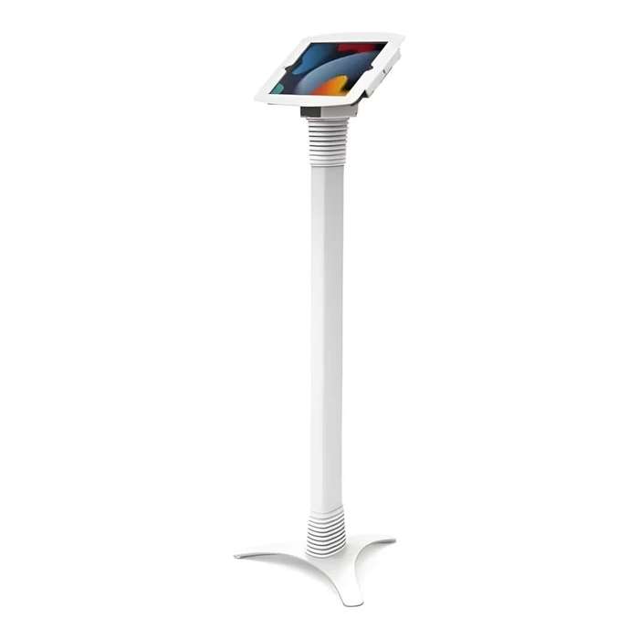 MacLocks Space Protective Enclosure with Adjustable Floor Stand for iPad - White