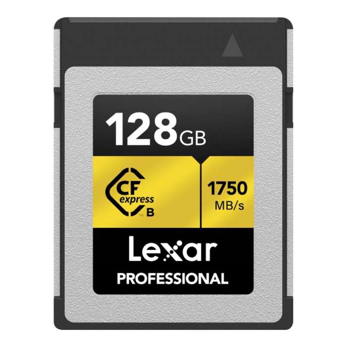 Lexar Professional CFexpress 128GB Type-B Memory Card GOLD Series LCXEXPR128G-RNENG