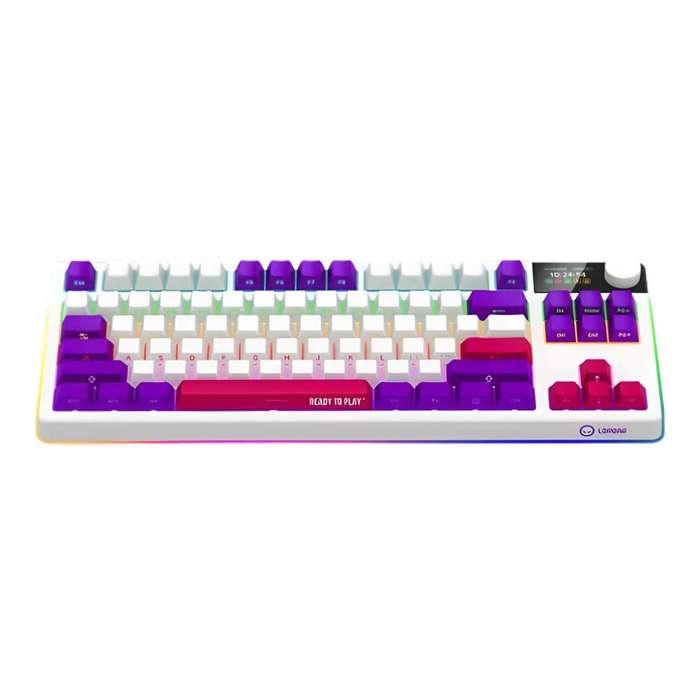 Lorgar KBP70TKLW Wireless TKL Mechanical Gaming Keyboard Pro White LRG-KBP70TKLW-WH-US