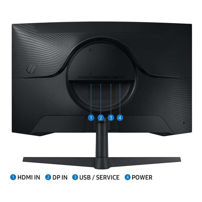 Samsung Odyssey G55C 27-inch 2560 x 1440p QHD 16:9 165Hz 1ms LED VA Curved Gaming Monitor LS27CG5...