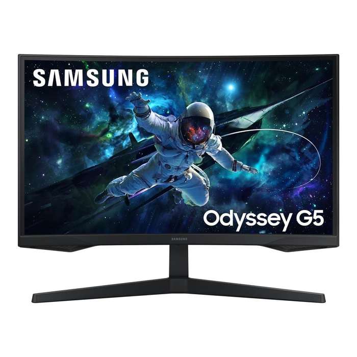 Samsung Odyssey G55C 27-inch 2560 x 1440p QHD 16:9 165Hz 1ms LED VA Curved Gaming Monitor LS27CG5...