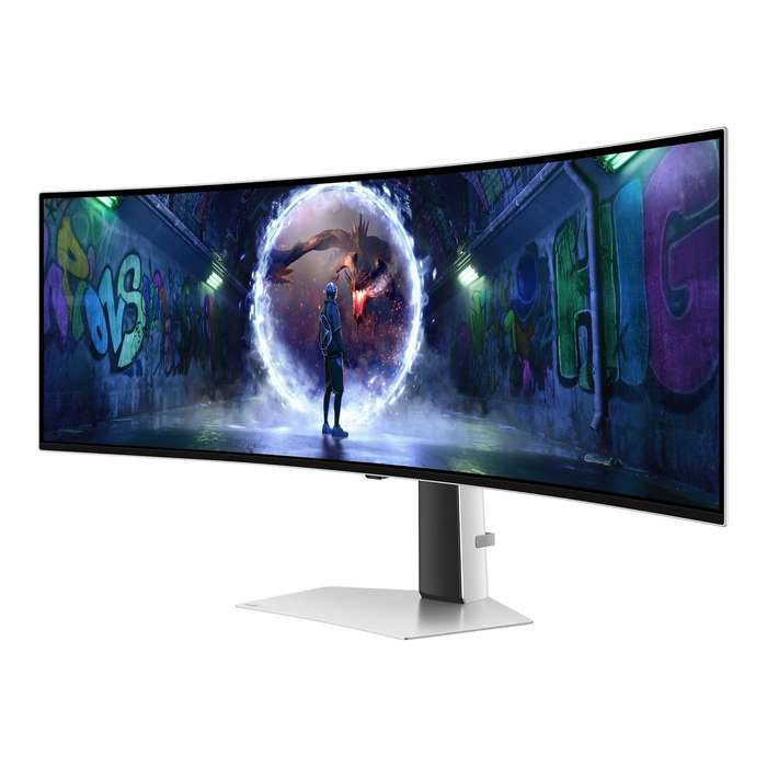 Samsung Odyssey OLED G9 G93SD 49-inch 5120 x 1440 Dual QHD 32:9 240Hz 0.03ms OLED Curved Gaming M...