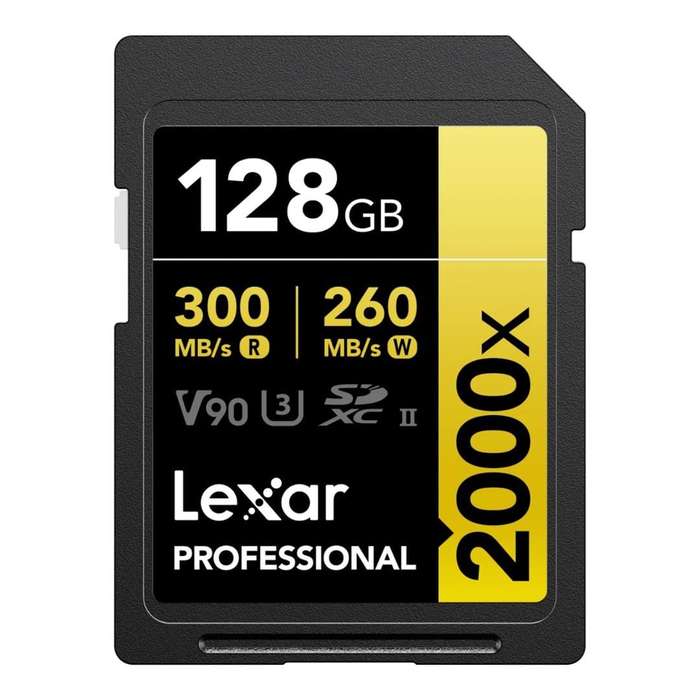 Lexar 2000x SD Professional 128GB SDXC Memory Card LSD2000128G-BNNNG