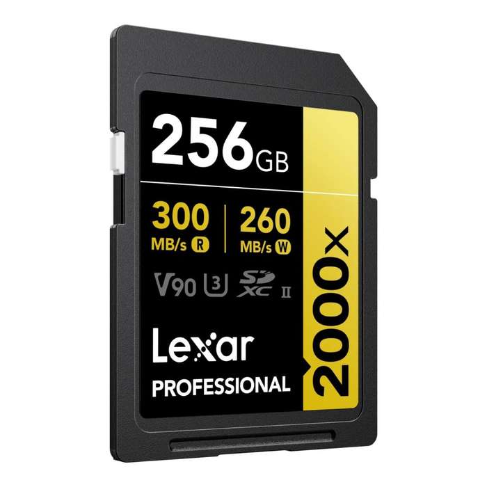 Lexar 2000x SD Professional 256GB SDXC Memory Card LSD2000256G-BNNNG