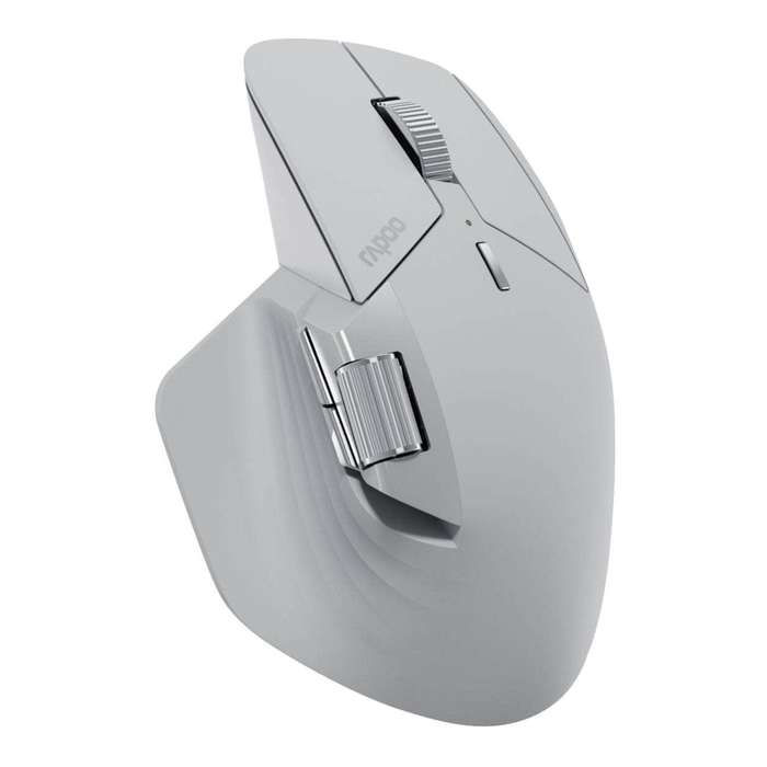 Rapoo M760L Large Multi-Mode Wireless Ergonomic Mouse Pale Grey