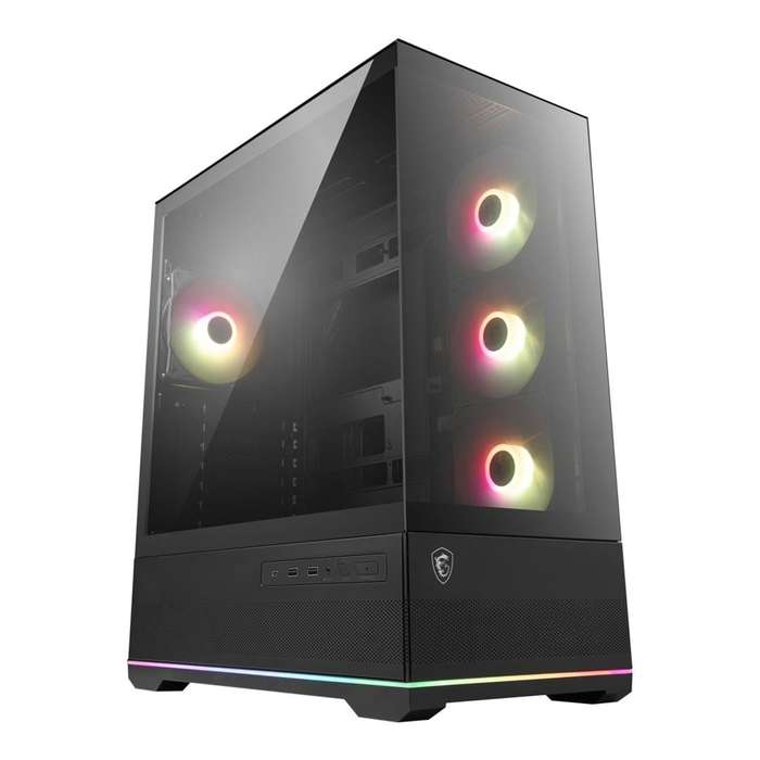 MSI MAG PANO 110R PZ ARGB Tempered Glass Steel ATX Mid-Tower PC Case Black