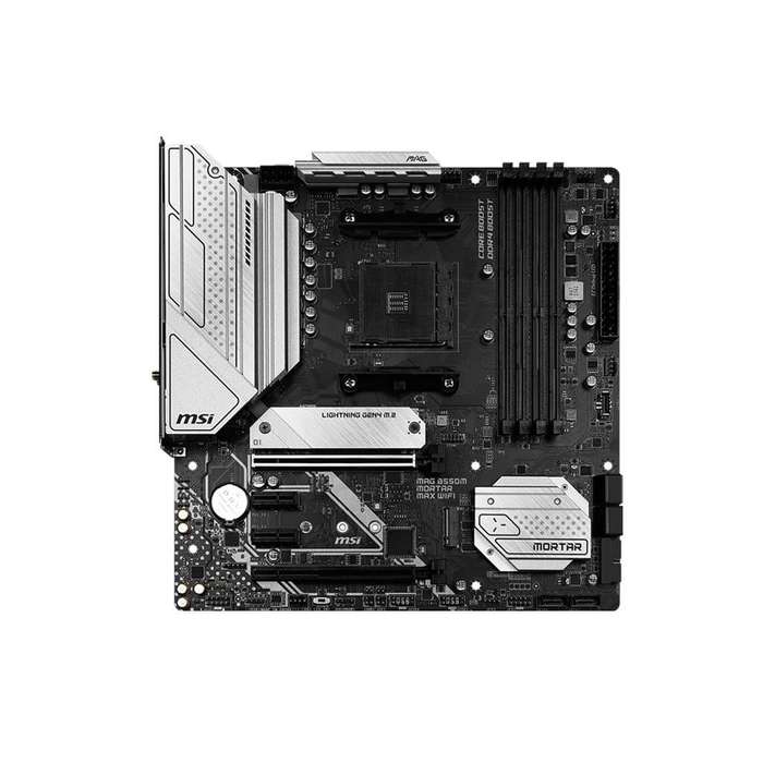 MSI MAG B550M Mortar MAX Wi-Fi Motherboard AMD Socket AM4 micro ATX Motherboard