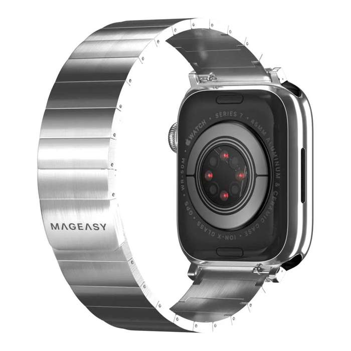 MagEasy Maestro M 49mm Magnetic Stainless Steel Band for Apple Watch Silver MAW245044SV22