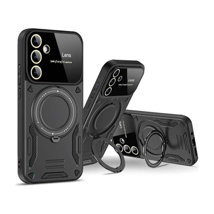 Tuff-Luv Rugged Case with Stand for Samsung Galaxy A15 5G Black MF2807