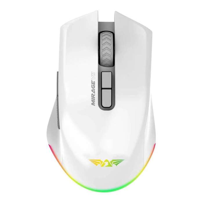 Armaggeddon Mirage VII Bluetooth Wireless Gaming Mouse White MIRAGEVIIWHT