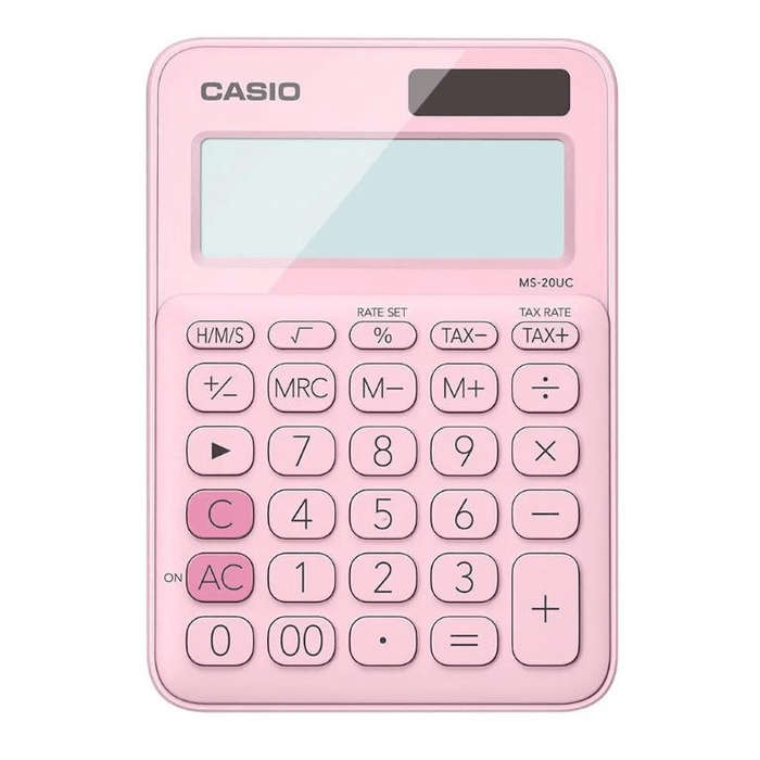 Casio MS-20UC Digit Desktop Calculator Pink MS-20UC-PK-S-UC