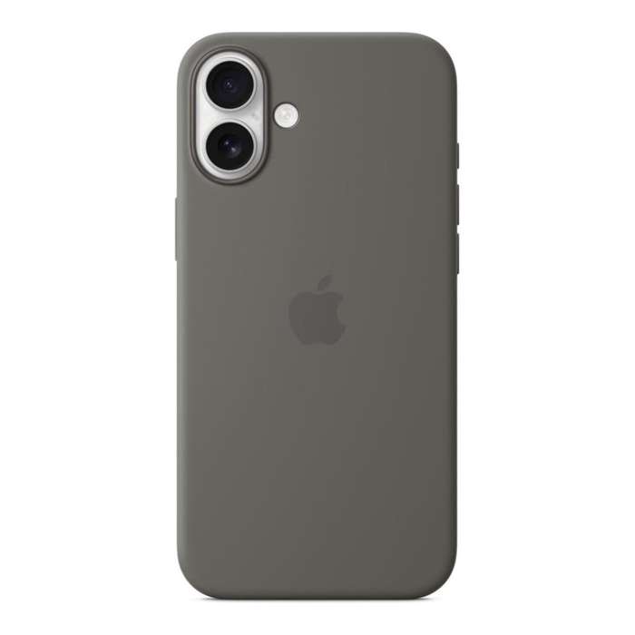 Apple iPhone 16 Plus Stone Grey Silicone Case with MagSafe Support