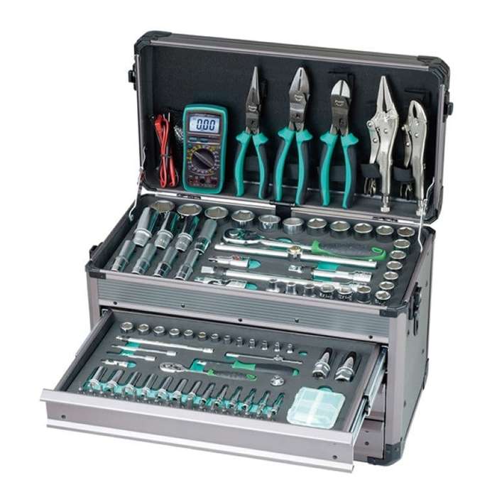 Pro'sKit 124-Piece Driver Socket Tool Kit NET-SK-612401M