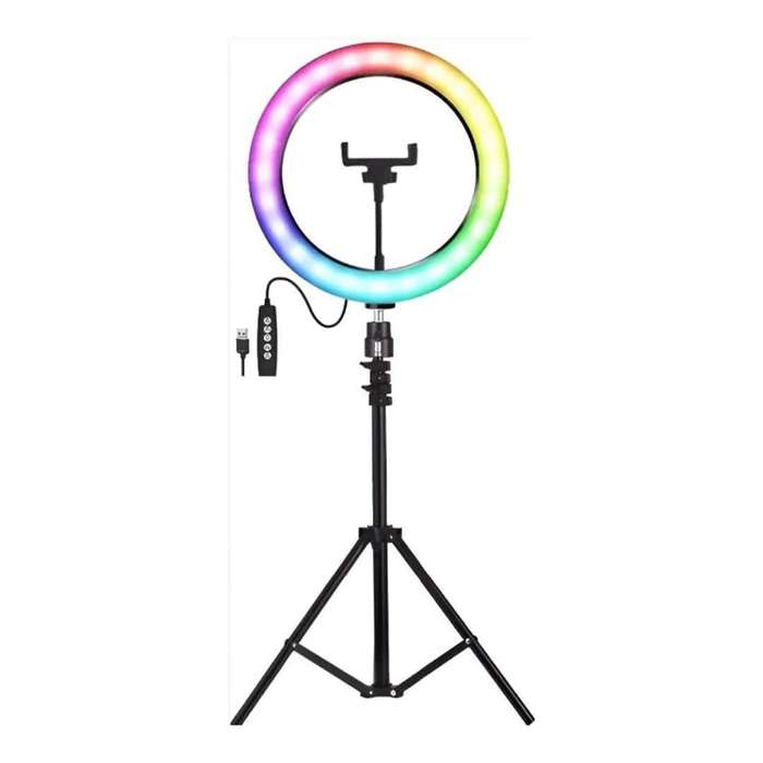 Nesty 10-inch Multipurpose USB Powered RGB LED Selfie Ring NTNRL44