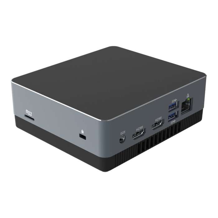 PCBuilder CUBE Mini Desktop PC - Intel N100 128GB SSD 4GB RAM Win 11 Home