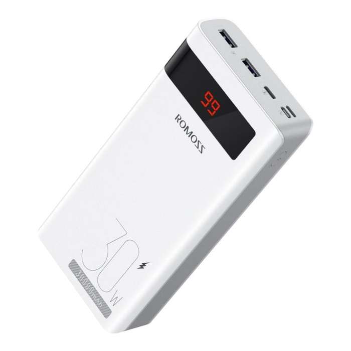 Romoss Sense 8PS Pro 30000mAh 30W Fast Charge Powerbank White PHP30-892-1133H