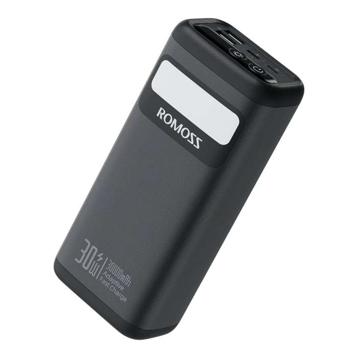 Romoss PMT30 30000mAh 30W Fast Charge Powerbank Black PMT30-192-2133H