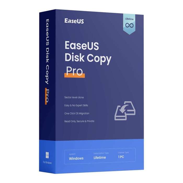 EaseUS Disk Copy Pro 1 Device Lifetime Subscription Download