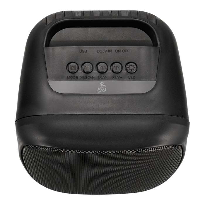 Pro Bass BlastWave Series Bluetooth Mini Speaker Black PR-3201-BK