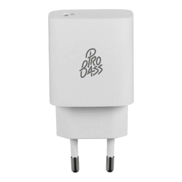 Pro Bass RapidCharge 20W Type-C Wall Charger White PR-8041-WTC