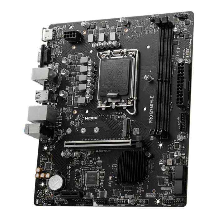 MSI Pro B760M-E Intel LGA 1700 micro ATX Motherboard