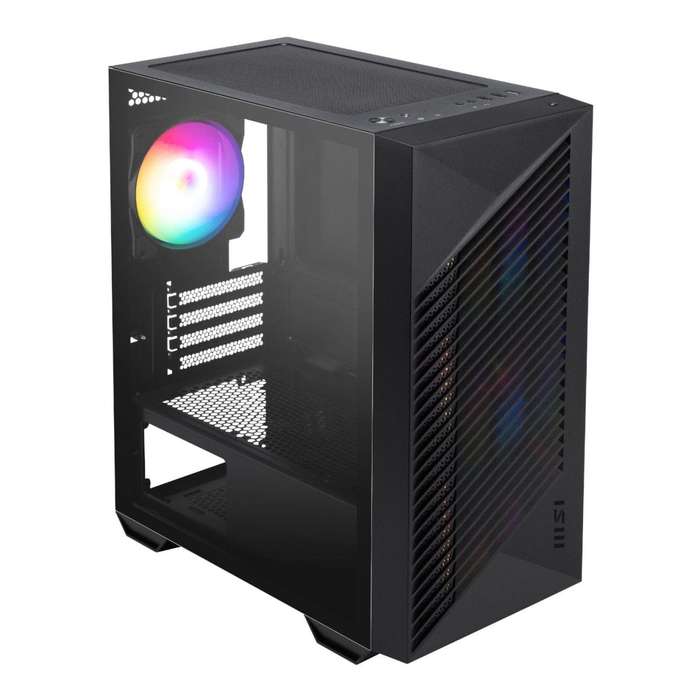 MSI PRO FORGE M050A Micro-ATX Gaming PC Case Black