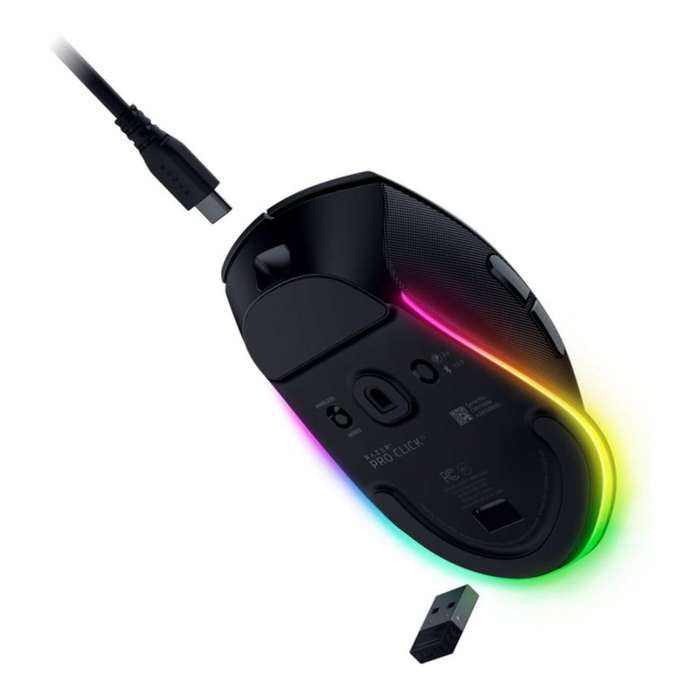 Razer Pro Click V2 mouse Gaming Right-hand RF Wireless + Bluetooth + USB Type-C Optical 30000 DPI
