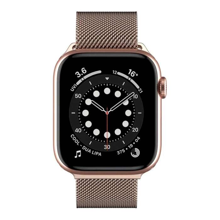 SwitchEasy Mesh 45mm Stainless Steel Loop for Apple Watch - Rose Gold SAW245032RG22