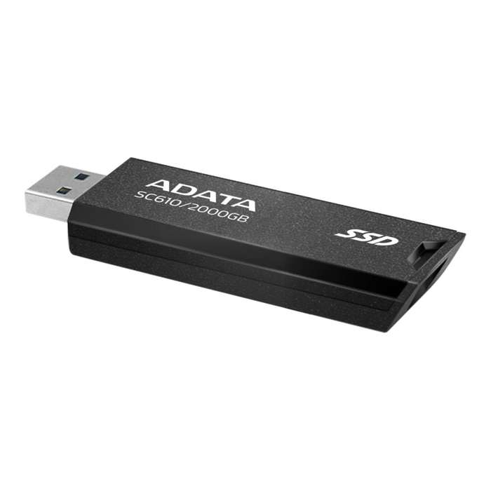 ADATA SC610 2TB USB-A 3.2 Black USB Flash Drive SC610-2000G-CBK/RD