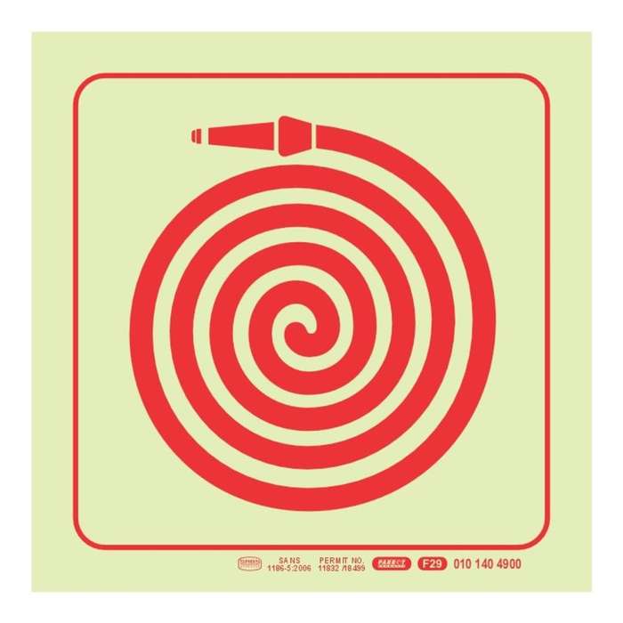 Parrot F29 Photoluminescent 190mm Safety Sign SNP19F29