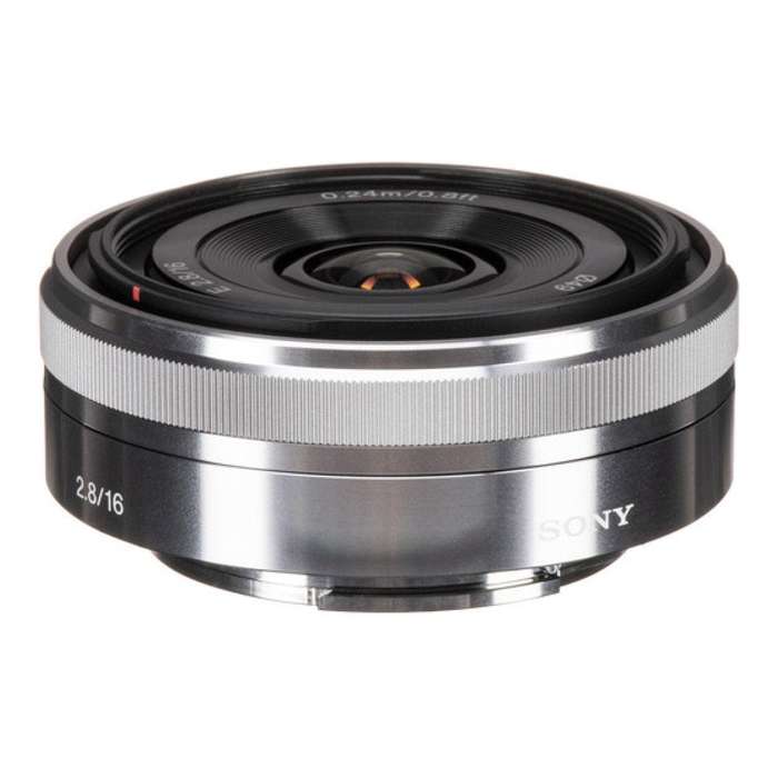 Sony E 16mm f/2.8 Camera Lens Silver SOE16F28