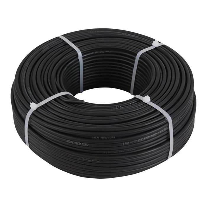 Solarix 6mm Single Core Solar Photovoltaic PV Cable Black 100m Roll SOLPV6MMBLACK