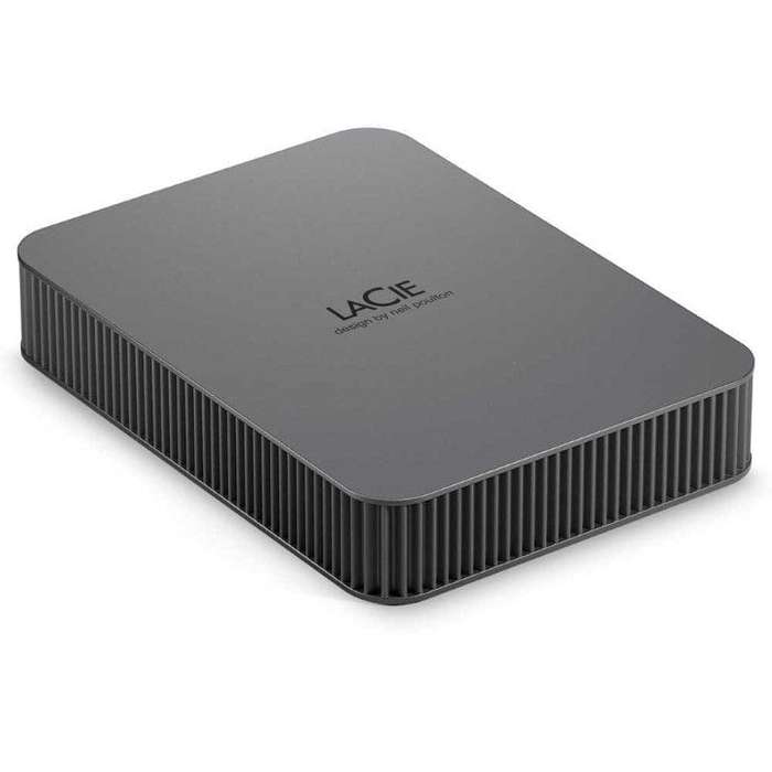 Seagate LaCie 4TB Aluminum Enclosure Portable External Hard Drive Space Grey STLR4000400